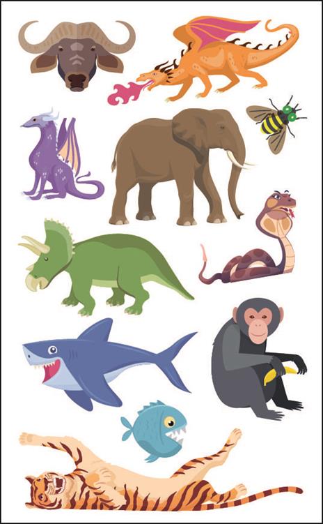 Animali. Tatuaggi colorati. Ediz. a colori. Con tatuaggi temporanei - 5