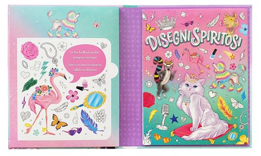 Disegni spiritosi. Ediz. illustrata. Con 4 matite colorate con pompon - 2