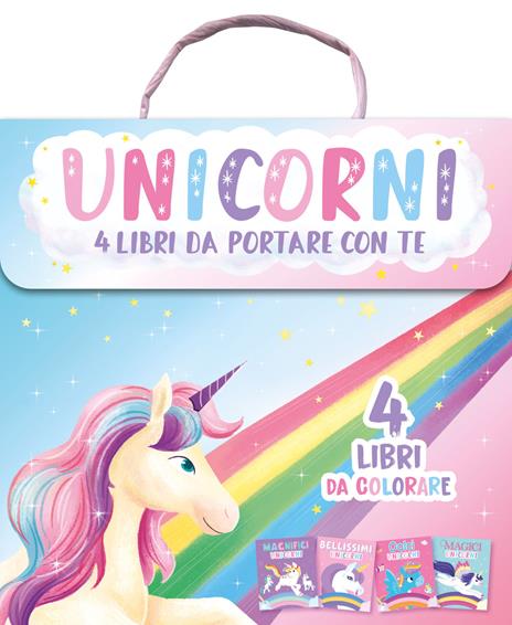 Unicorni. 4 libri da portare con te. Ediz. illustrata - copertina