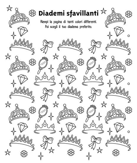 Principesse. Libro da colorare. Ediz. illustrata. Con 5 pastelli - 3