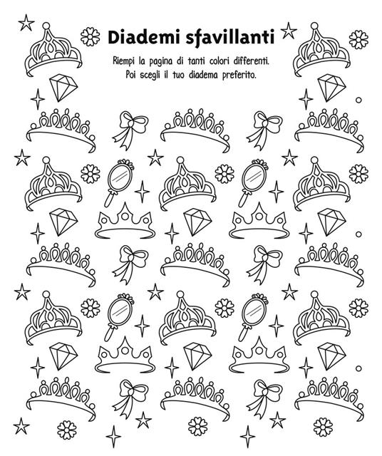 Principesse. Libro da colorare. Ediz. illustrata. Con 5 pastelli - 3