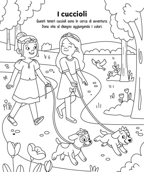Principesse. Libro da colorare. Ediz. illustrata. Con 5 pastelli - 4