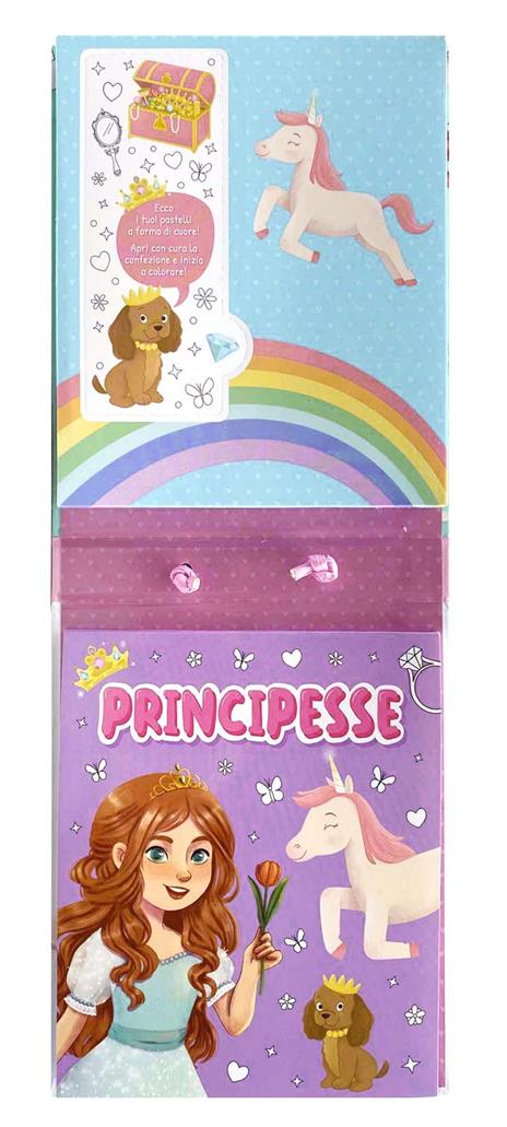 Principesse. Libro da colorare. Ediz. illustrata. Con 5 pastelli - 5