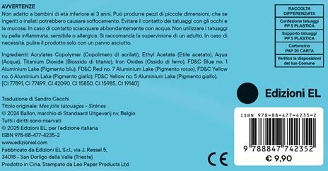 Sirene. Tatuaggi colorati. Ediz. a colori. Con tatuaggi temporanei - 6