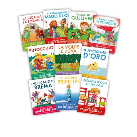 La mia prima biblioteca di fiabe illustrate. Stampatello maiuscolo. Ediz. a colori - copertina