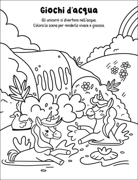 Unicorni magici da colorare. Ediz. illustrata. Con 5 pastelli neon - 3