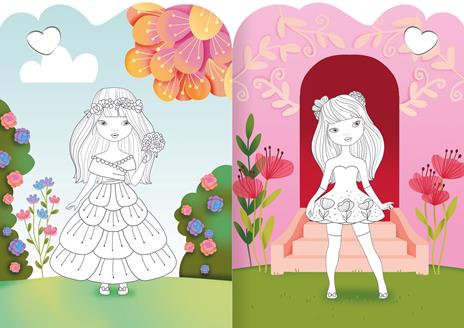 Vesti le romantiche principesse. Attacca e stacca. Ediz. a colori - 4