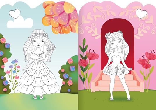 Vesti le romantiche principesse. Attacca e stacca. Ediz. a colori - 4