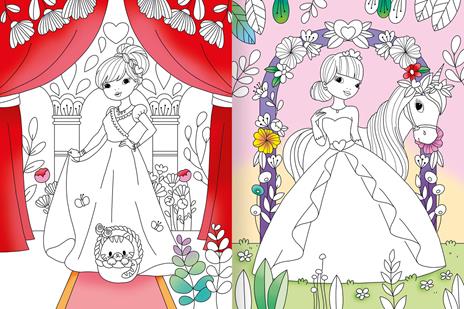 Principesse luccicanti. Ediz. a colori. Con brillantini adesivi - 4