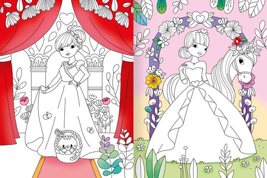 Principesse luccicanti. Ediz. a colori. Con brillantini adesivi - 4