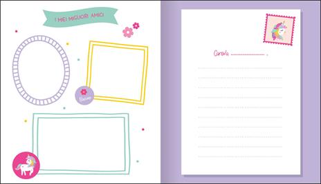 Unicorni. Il mio primo diario. Ediz. a colori. Con Adesivi - 3