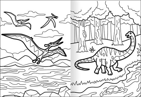 Dinosauri. Valigetta magica. Ediz. a colori. Con 5 matite. Con 10 pennarelli. Con Adesivi - 3