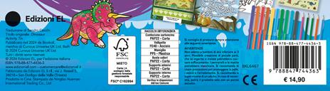 Dinosauri. Valigetta magica. Ediz. a colori. Con 5 matite. Con 10 pennarelli. Con Adesivi - 5