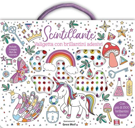 Scintillante. Valigetta. Ediz. illustrata. Con brillantini adesivi - copertina