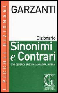 Dizionario dei sinonimi e contrari - copertina