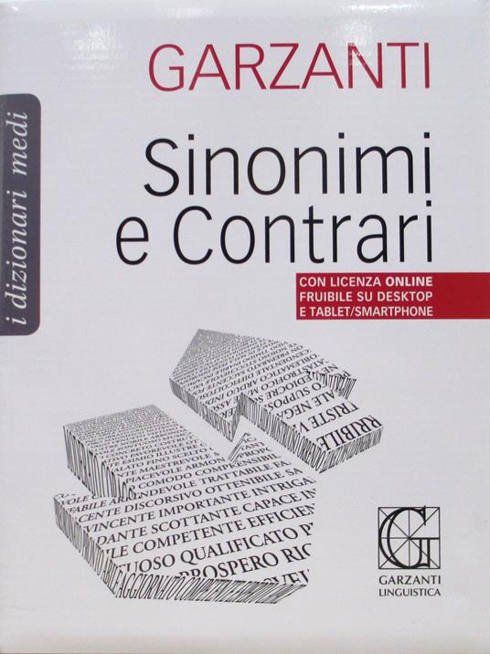 Dizionario medio dei sinonimi e contrari - copertina