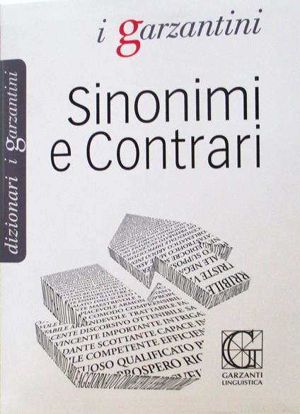 Dizionario dei sinonimi e contrari - copertina