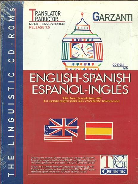 TG Quick versione 3.5. Traduttore Garzanti inglese-spagnolo, spagnolo-inglese. CD-ROM - 2