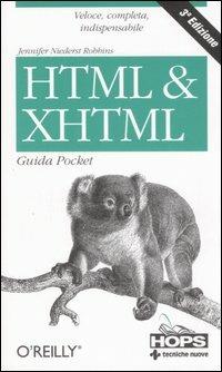 HTML & XHTML. Guida pocket - Jennifer Niederst Robbins - copertina