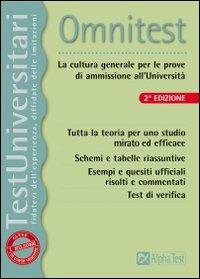 Omnitest. La cultura generale per le prove di ammissione all'università - Massimo Drago,Giuseppe Vottari - copertina