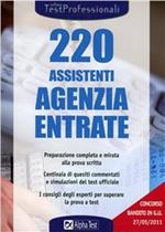 220 Assistenti Agenzia Entrate