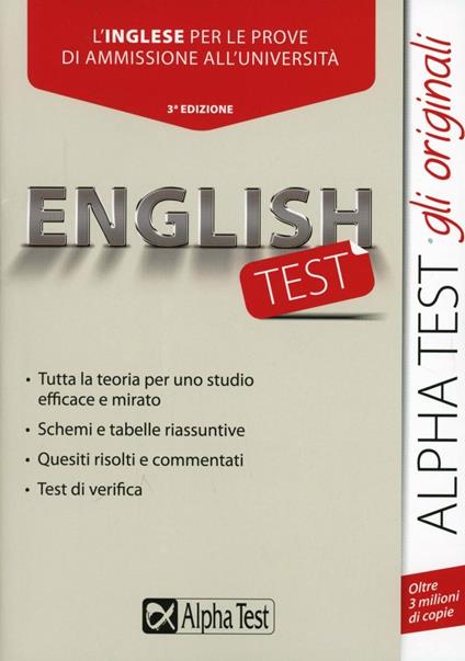 Englishtest. L'inglese per le prove di ammissione all'università - Francesca Desiderio - copertina