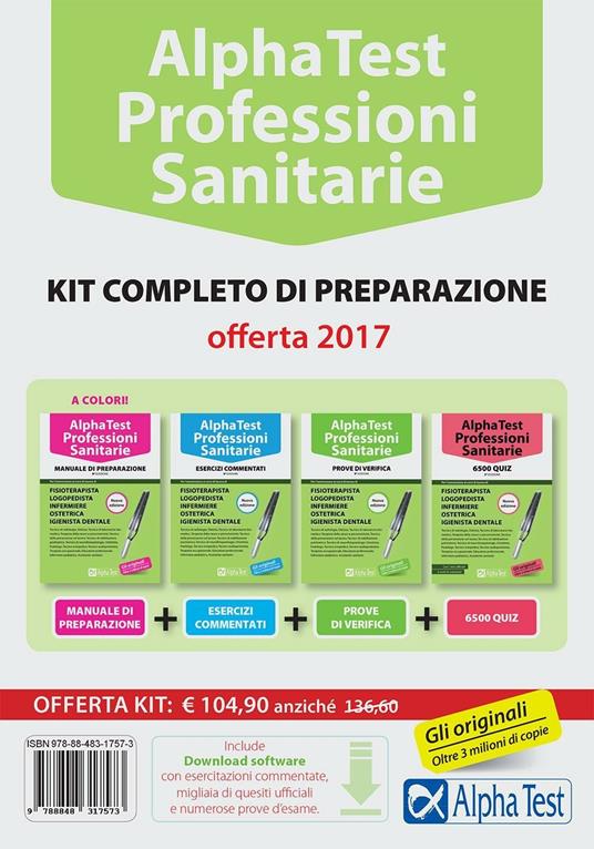 Alpha Test. Professioni sanitarie. Kit completo di preparazione. Con software di simulazione - Stefano Bertocchi,Doriana Rodino,Alberto Sironi - copertina