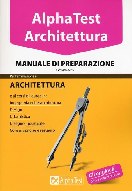 Alpha Test. Architettura. Manuale di preparazione - copertina