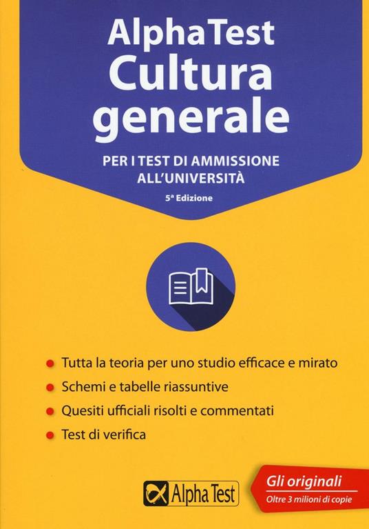 Alpha Test cultura generale. Per i test di ammissione all'università - Massimo Drago,Giuseppe Vottari,Fausto Lanzoni - copertina