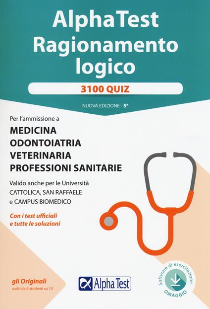 Alpha Test. Ragionamento logico. 3100 quiz. Nuova ediz. Con Contenuto digitale per download e accesso online - Marco Pinaffo,Massimiliano Bianchini,Fausto Lanzoni - copertina