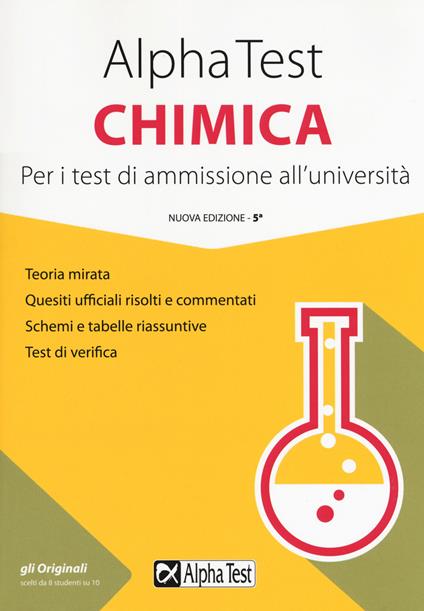 Alpha Test chimica. Per i test di ammissione all'università - Valeria Balboni,Alberto Zaffiro,Doriana Rodino - copertina