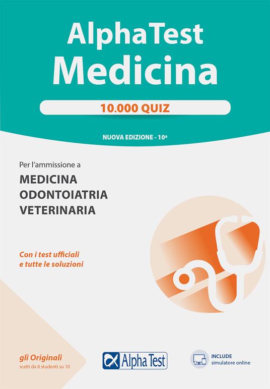 Alpha Test. Medicina. 10.000 quiz. Con software di simulazione - copertina