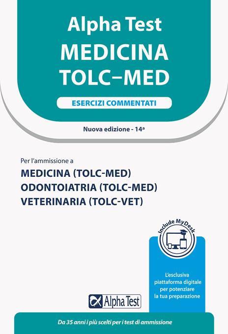 Alpha Test. Medicina. TOLC-MED. Esercizi commentati. Ediz. MyDesk. Con Contenuto digitale per download e accesso on line - copertina