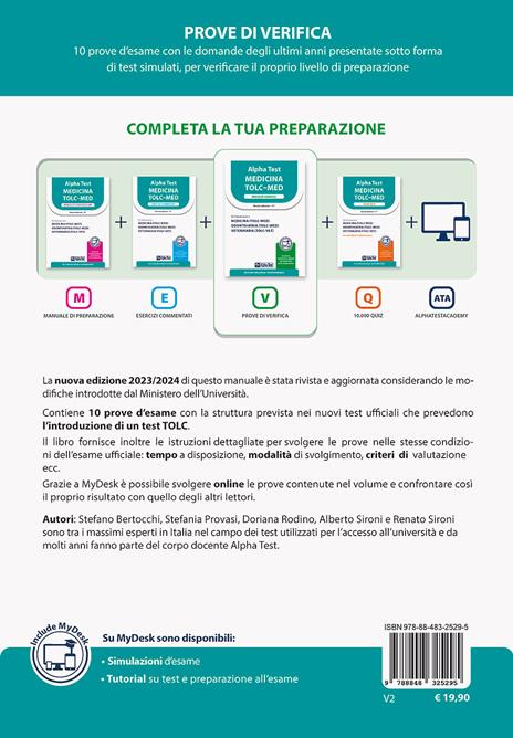 Alpha Test. Medicina. TOLC-MED. Prove di verifica. Ediz. MyDesk. Con Contenuto digitale per download e accesso on line - 2