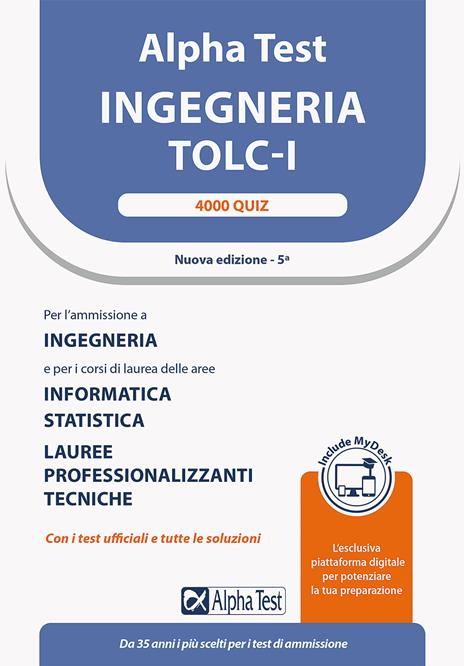 Alpha Test plus. Ingegneria. TOLC-I. Kit completo - 5