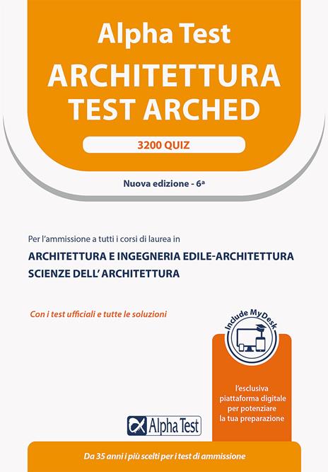 Alpha Test Architettura. 3200 quiz  - Stefano Bertocchi,Massimiliano Bianchini,Alberto Sironi - copertina