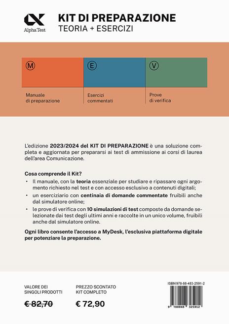Alpha Test Comunicazione. Kit di preparazione - Massimiliano Bianchini,Paola Borgonovo,Mattia Goffetti - 2