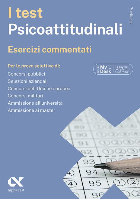 I test psicoattitudinali. Esercizi commentati. Ediz. MyDesk. Con Contenuto digitale per download e accesso online - Massimiliano Bianchini,Giovanni Vannini - copertina