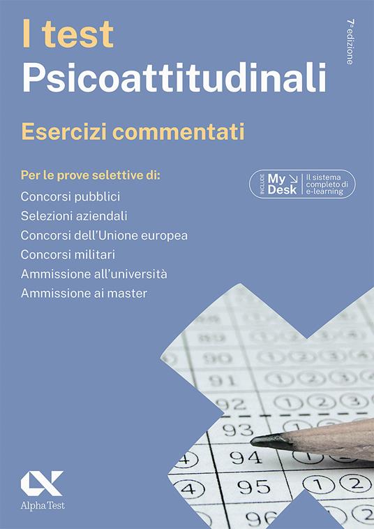 I test psicoattitudinali. Esercizi commentati. Ediz. MyDesk. Con Contenuto digitale per download e accesso online - Massimiliano Bianchini,Giovanni Vannini - copertina