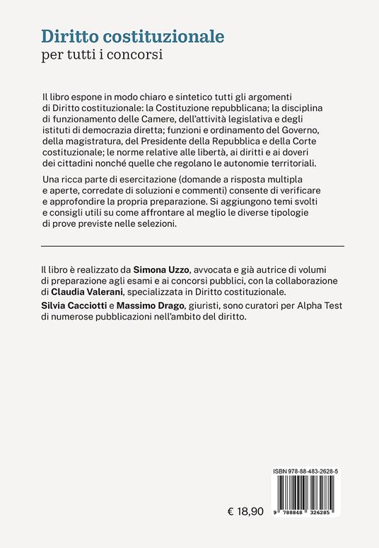 Diritto costituzionale per tutti i concorsi - Simona Uzzo,Massimo Drago,Claudia Valerani - 2
