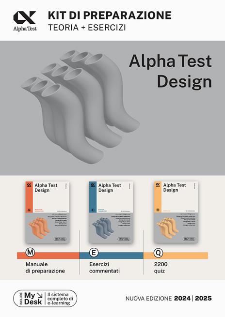 Alpha Test. Design. Kit di preparazione - Stefano Bertocchi,Fausto Lanzoni,Carlo Tabacchi - copertina