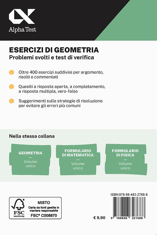 Esercizi di geometria. Problemi svolti e test di verifica. Con estensioni online - Giuseppe Tedesco - 2