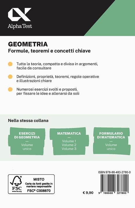 Geometria. Formule, teoremi e concetti chiave. Con estensioni online - Loredana Mola - 2