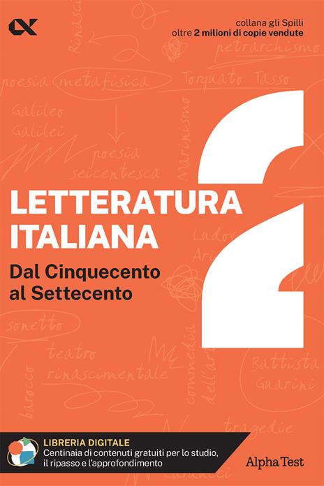 Letteratura italiana. Con estensioni online. Vol. 2: Dal Cinquecento al Settecento - Giuseppe Vottari - copertina