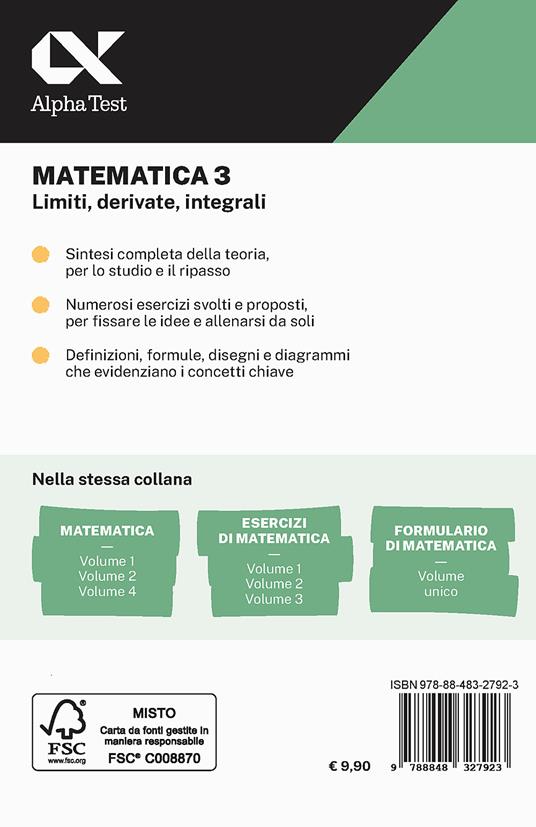 Matematica. Con estensioni online. Vol. 3: Limiti, derivate, integrali - Stefano Bertocchi,Luisa Tortone - 2