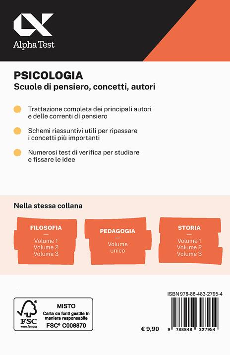 Psicologia. Scuole di pensiero, concetti, autori. Con estensioni online - Fiorenzo Ranieri - 2
