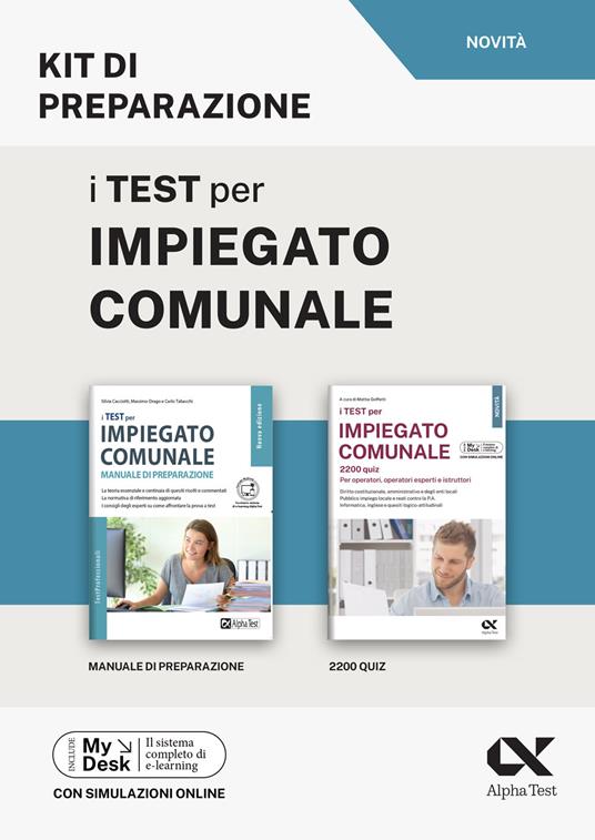 I test per impiegato comunale. Kit di preparazione. Ediz. MyDesk. Con Contenuto digitale per download e accesso online - copertina