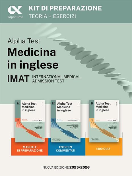 Alpha Test. Medicina in inglese. IMAT international medical admission test. Kit di preparazione. Ediz. MyDesk. Con Contenuto digitale per download e accesso online - copertina