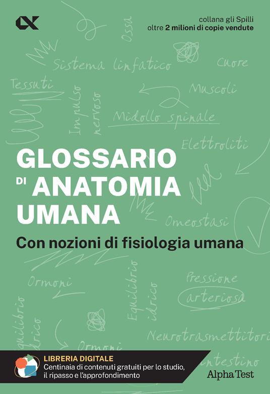 Glossario di anatomia umana - Valeria Balboni - copertina