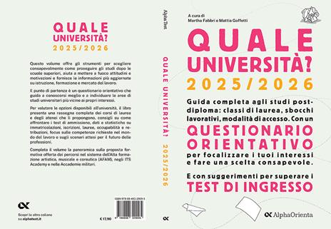 Quale università? 2025-2026. Guida Completa agli studi post-diploma - 2
